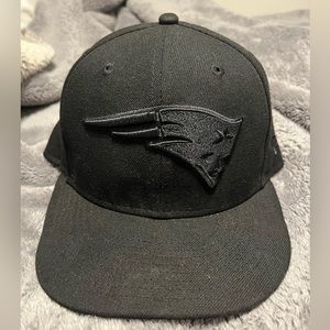 New England Patriots new era 9fifty adjustable SnapBack hat black on black